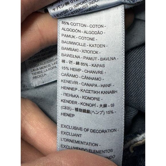 Levi's Women's High Waisted Straight Leg Blue Denim Jeans - Size 27x27 - Picture 7 of 8